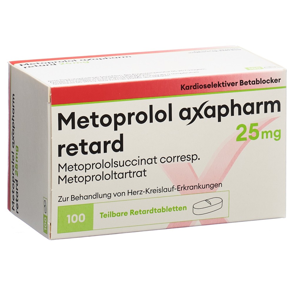 METOPROLOL Axapharm cpr ret 25 mg 100 pce