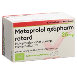 METOPROLOL Axapharm cpr ret 25 mg 100 pce