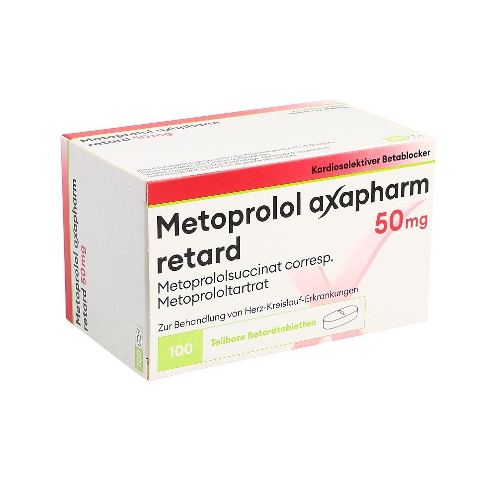 METOPROLOL Axapharm cpr ret 50 mg 100 pce