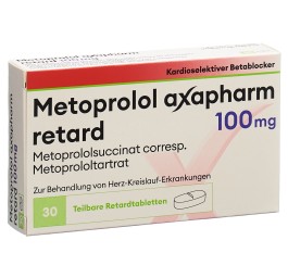 METOPROLOL Axapharm cpr ret 100 mg 30 pce