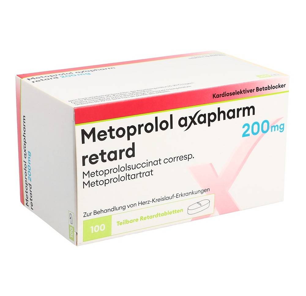 METOPROLOL Axapharm cpr ret 200 mg 100 pce