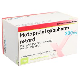 METOPROLOL Axapharm cpr ret 200 mg 100 pce