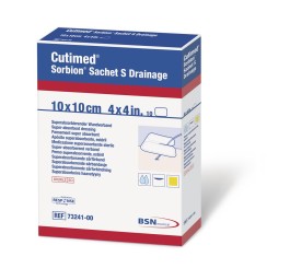 CUTIMED Sorbion Sachet S Drainage 10x10cm 50 pce