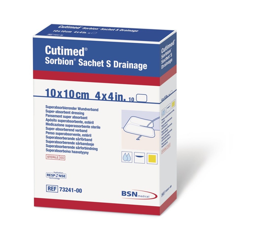 CUTIMED Sorbion Sachet S Drainage 10x10cm 50 pce