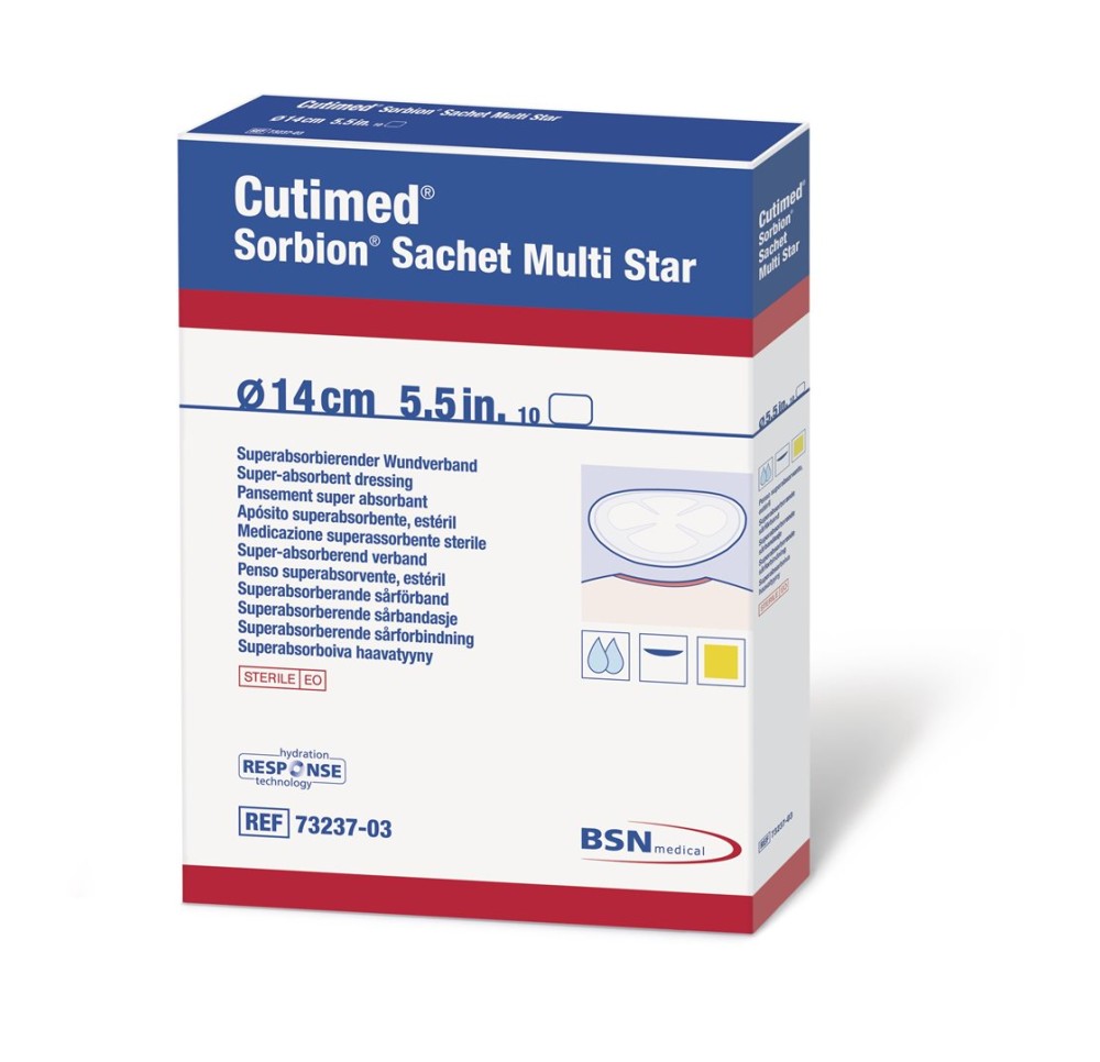 CUTIMED Sorbion Sachet Multi Star 8cm 10 pce