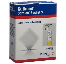 CUTIMED Sorbion Sachet S 7.5x7.5cm 25 pce