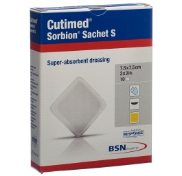 CUTIMED Sorbion Sachet S 7.5x7.5cm 10 pce