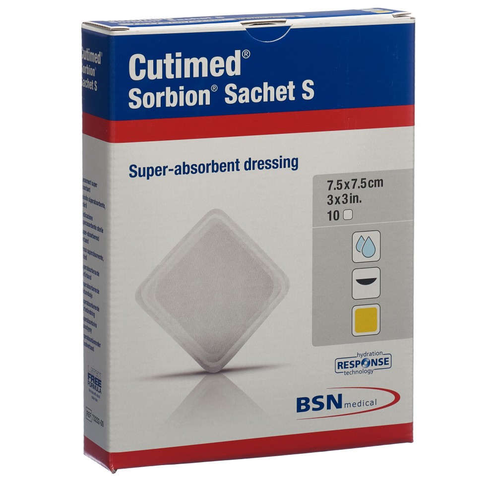 CUTIMED Sorbion Sachet S 7.5x7.5cm 10 pce