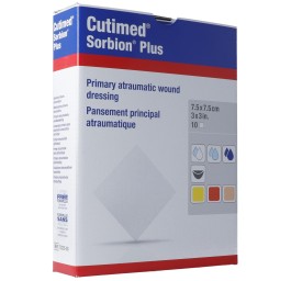 CUTIMED Sorbion Plus 7.5x7.5cm 10 pce
