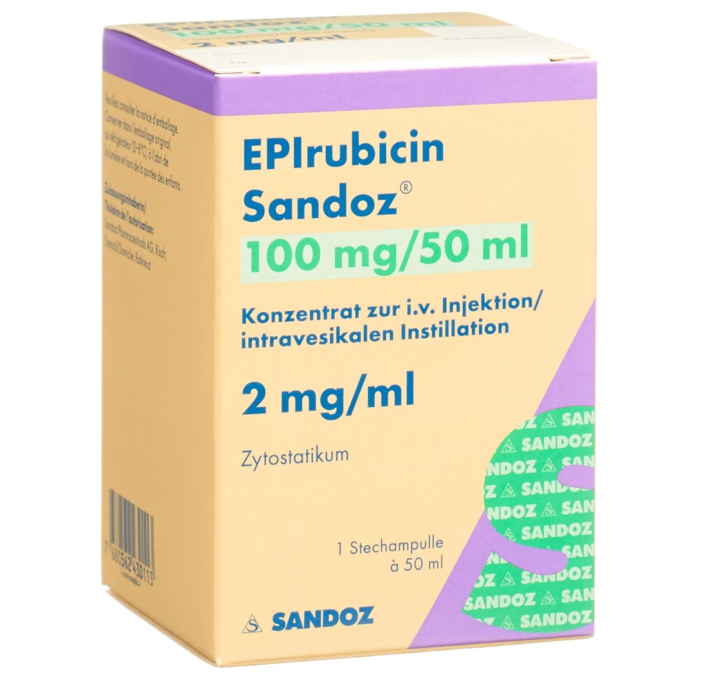 EPIRUBICINE Sandoz 100 mg/50ml flac 50 ml EPIRUBICINE Sandoz 100 mg/50ml flac 50 ml