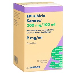 EPIRUBICINE Sandoz 200 mg/100ml flac 100 ml
