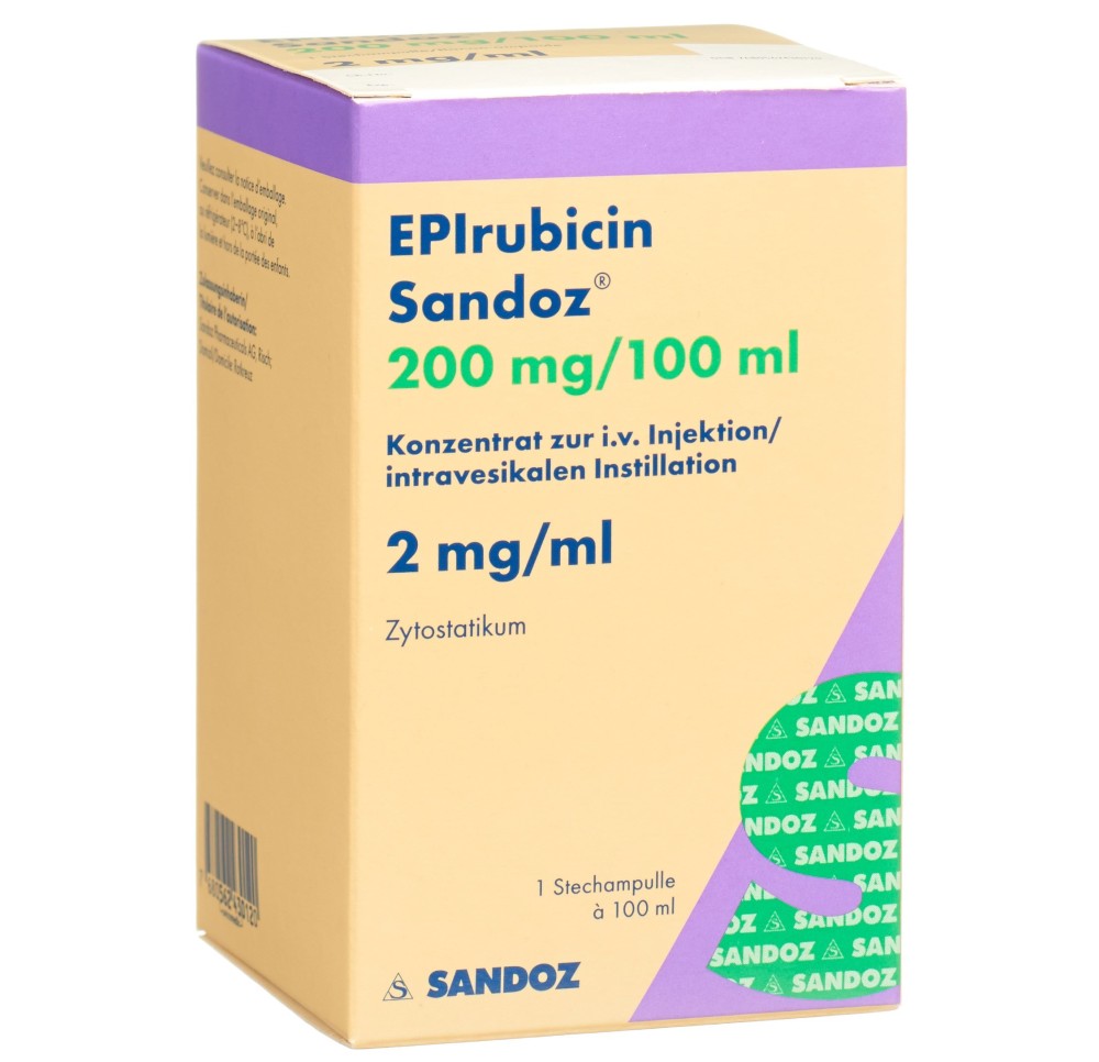 EPIRUBICINE Sandoz 200 mg/100ml flac 100 ml EPIRUBICINE Sandoz 200 mg/100ml flac 100 ml