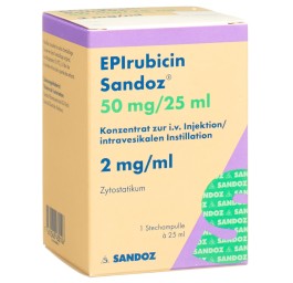 EPIRUBICINE Sandoz 50 mg/25ml flac 25 ml