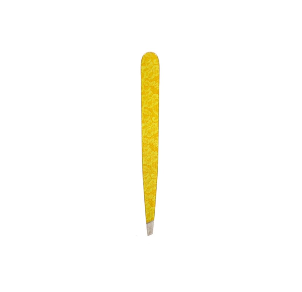 HAUSMANN pince biseautée motif broderie jaune