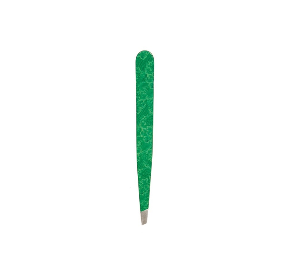 HAUSMANN pince biseautée motif broderie verte