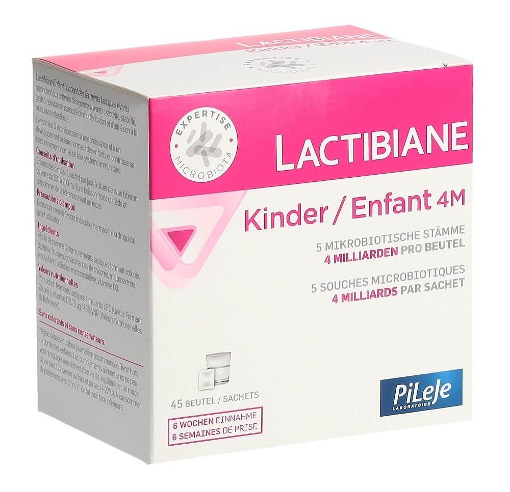 LACTIBIANE Enfant 4M sach 45 pce