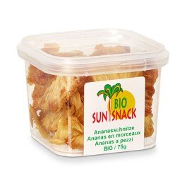 BIO SUN SNACK ananas en morceaux bio 6 bte 75 g