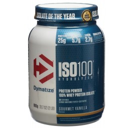 DYMATIZE ISO 100 Zero Carb Gourmet Vanilla 900 g