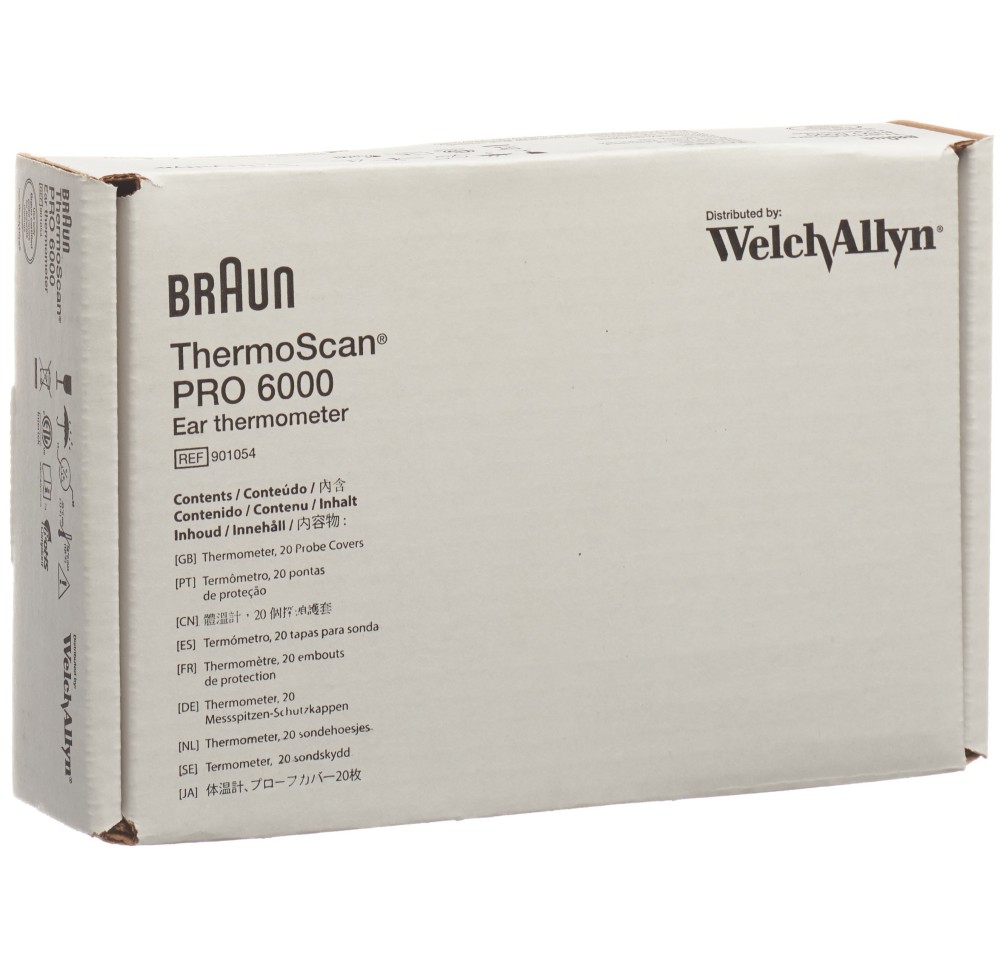 BRAUN ThermoScan thermom aur PRO 6000 Welch Allyn