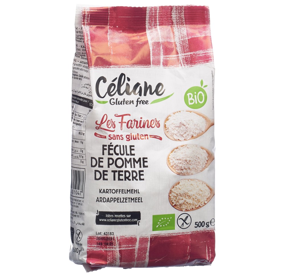 CELIANE fécule pomme terre sans gluten bio 500 g CELIANE fécule pomme terre sans gluten bio 500 g