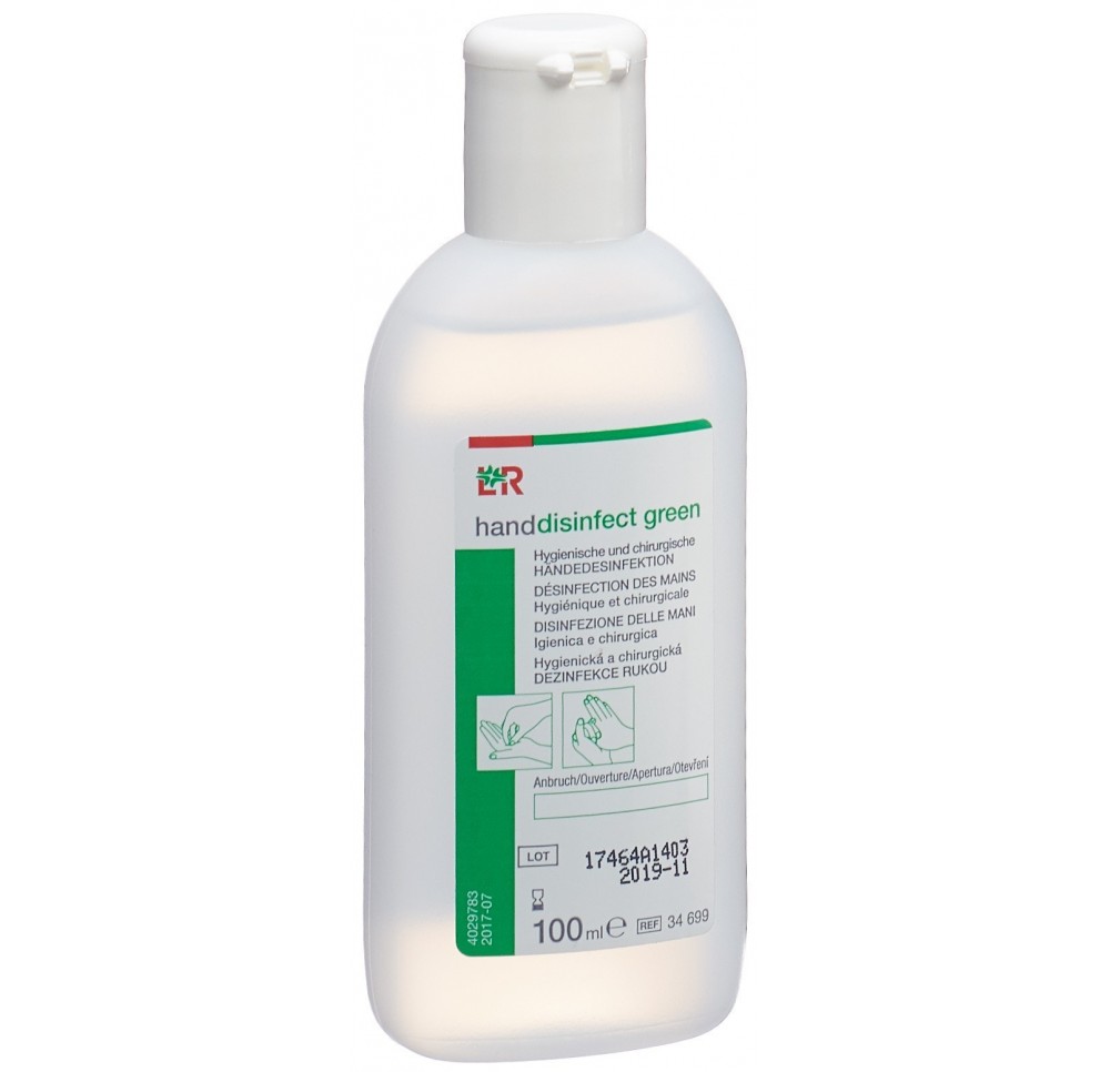 L+R handdisinfect green fl 100 ml