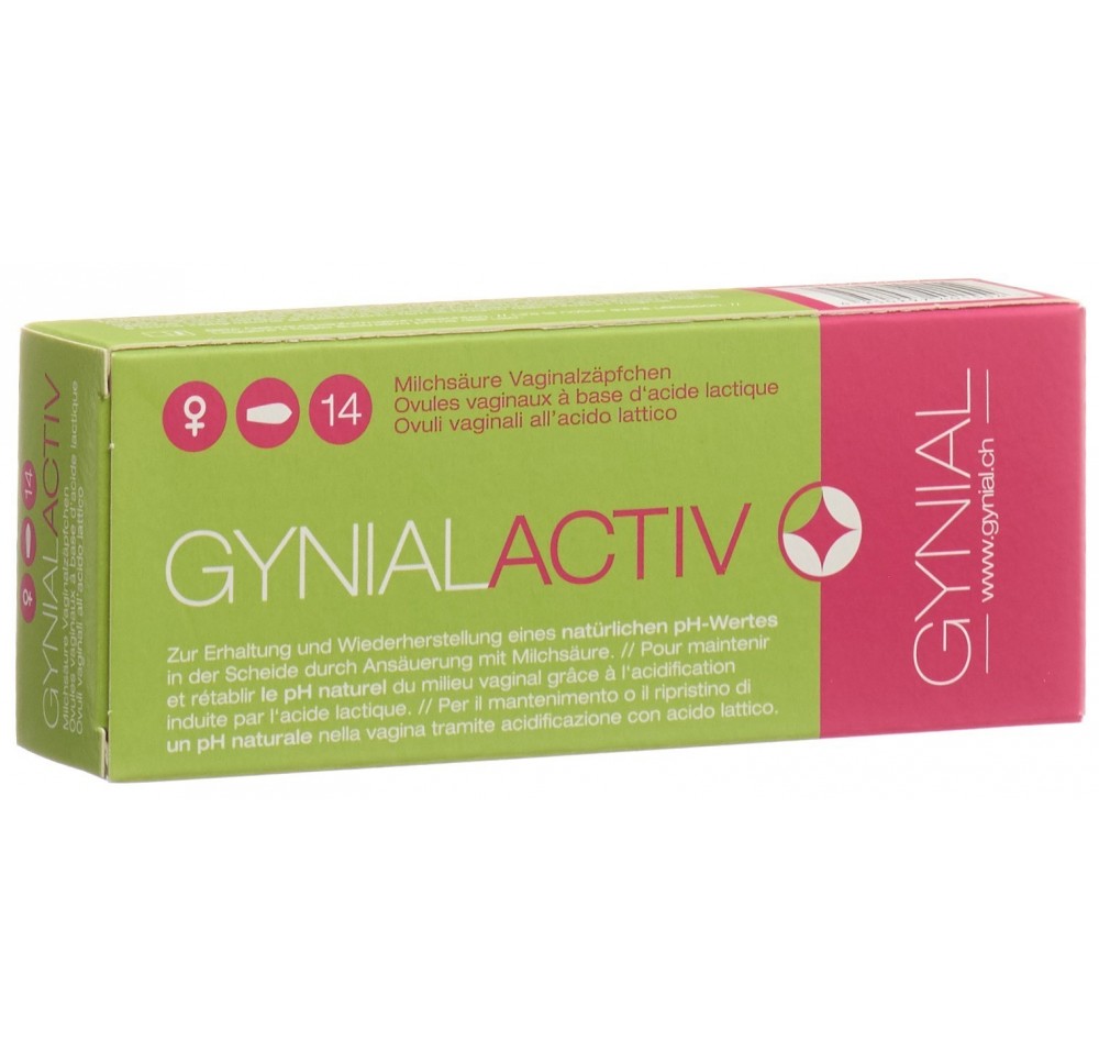 GYNIAL ACTIV ovules vaginaux acide lactique 14 pce