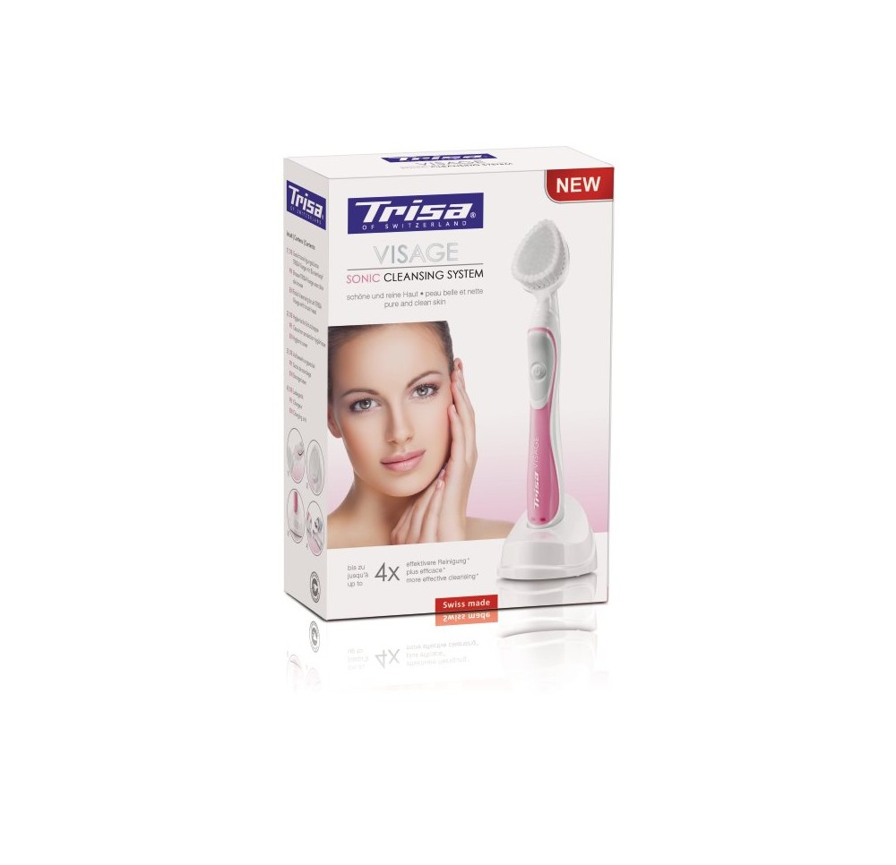 TRISA Visage Sonic Cleansing System pink