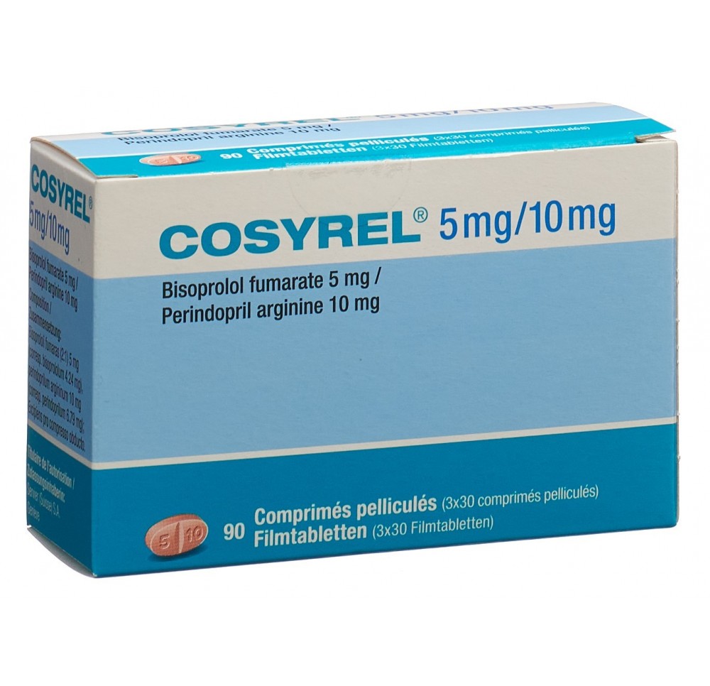 COSYREL cpr pell Biso 5mg/Pérind 10mg 3 x 30 pce