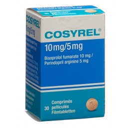 COSYREL cpr pell Biso 10mg/Pérind 5mg bte 30 pce