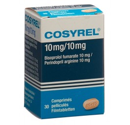 COSYREL cpr pell Biso 10mg/Pérind 10mg bte 30 pce