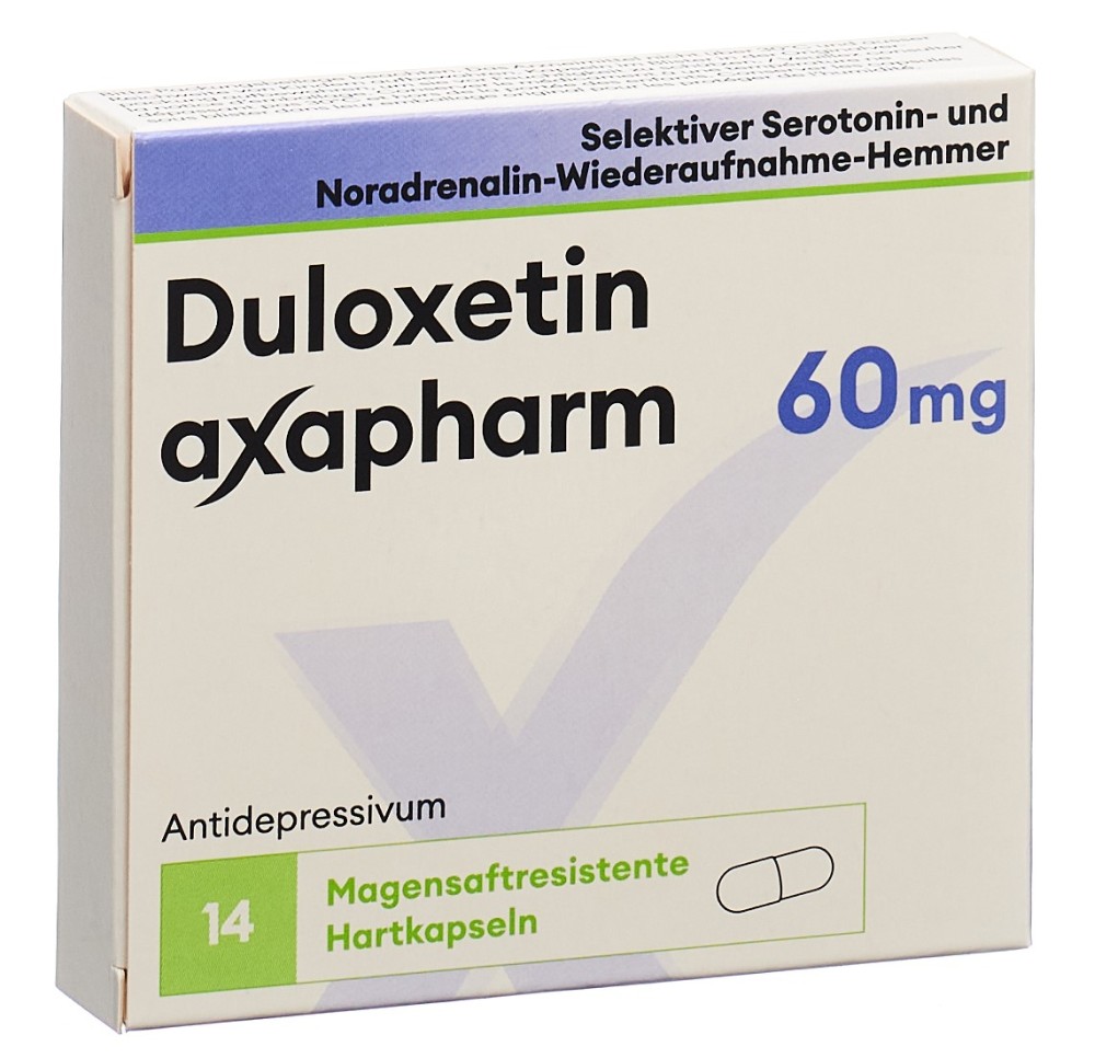 DULOXETINE axapharm caps 60 mg 14 pce DULOXETINE axapharm caps 60 mg 14 pce