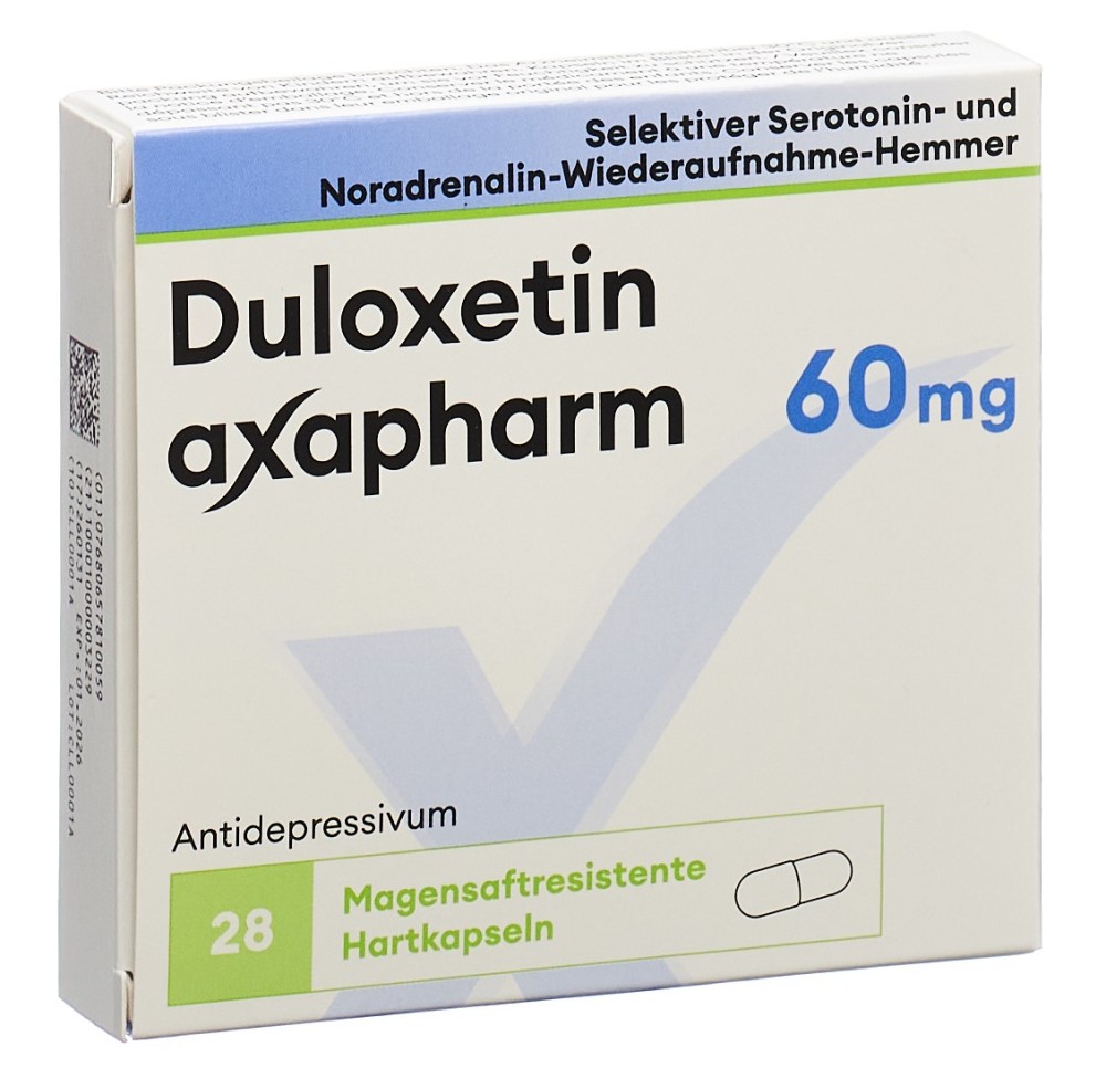 DULOXETINE axapharm caps 60 mg 28 pce