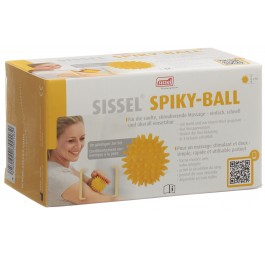 SISSEL Spiky-Ball 8cm jaune 2 pce