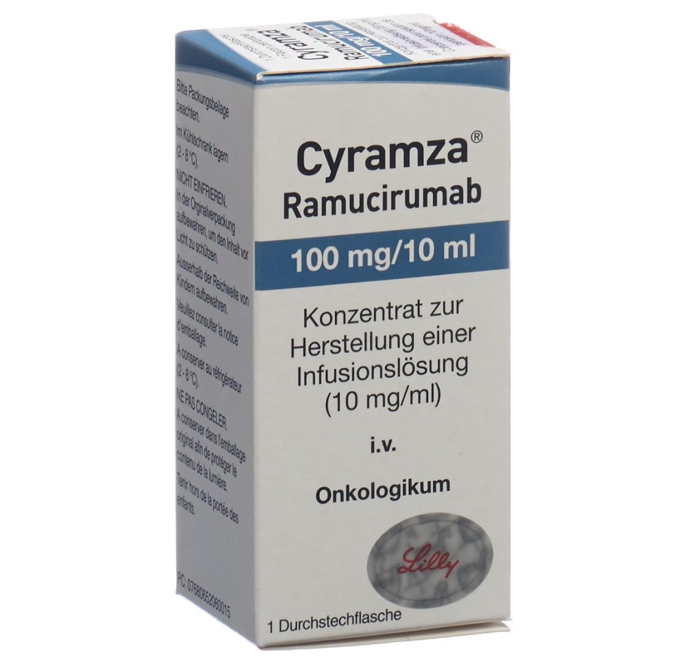 CYRAMZA conc perf 100 mg/10ml flac CYRAMZA conc perf 100 mg/10ml flac