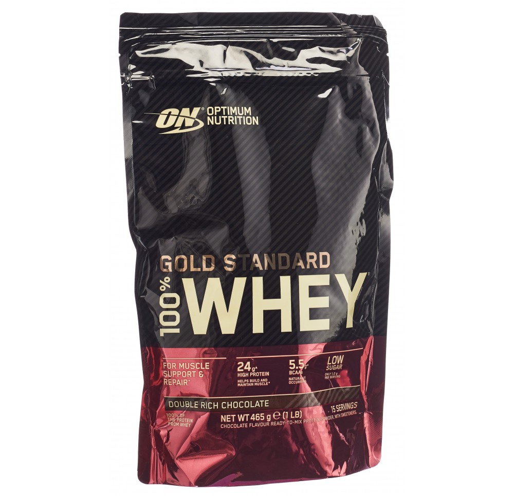 OPTIMUM 100% Whey Gold Std Choco Dbl Ri sach 450 g