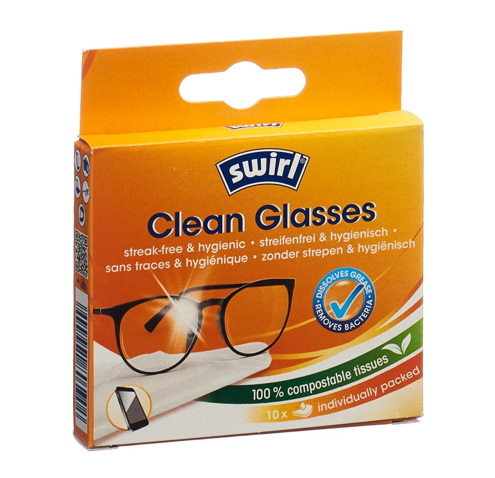 SWIRL lingettes nettoyantes lunettes 10 pce SWIRL lingettes nettoyantes lunettes 10 pce