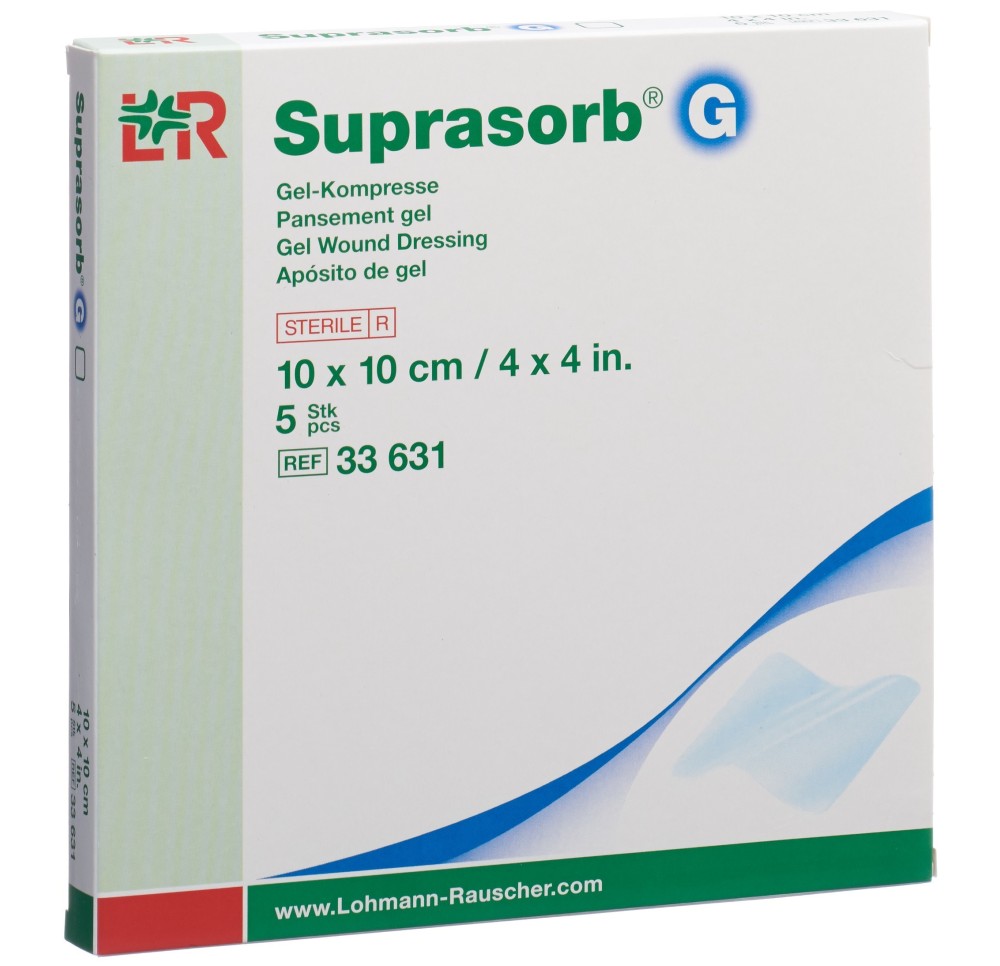 SUPRASORB G pansement gel 10x10cm 5 pce