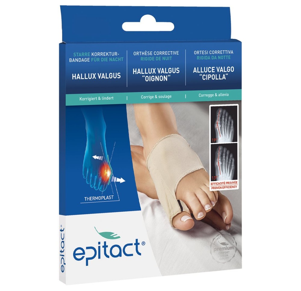 EPITACT orthèse corr rigid Hallux NUIT M 21.5-23cm