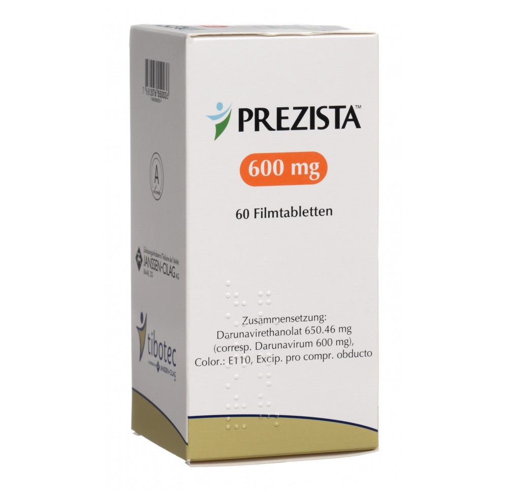 PREZISTA cpr pell 600 mg bte 60 pce