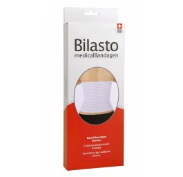 BILASTO ceinture abdominale femme XL blanche velcr