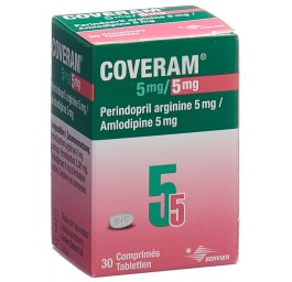 COVERAM cpr 5/5 mg bte 30 pce