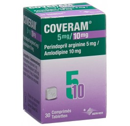 COVERAM cpr 5/10mg bte 30 pce