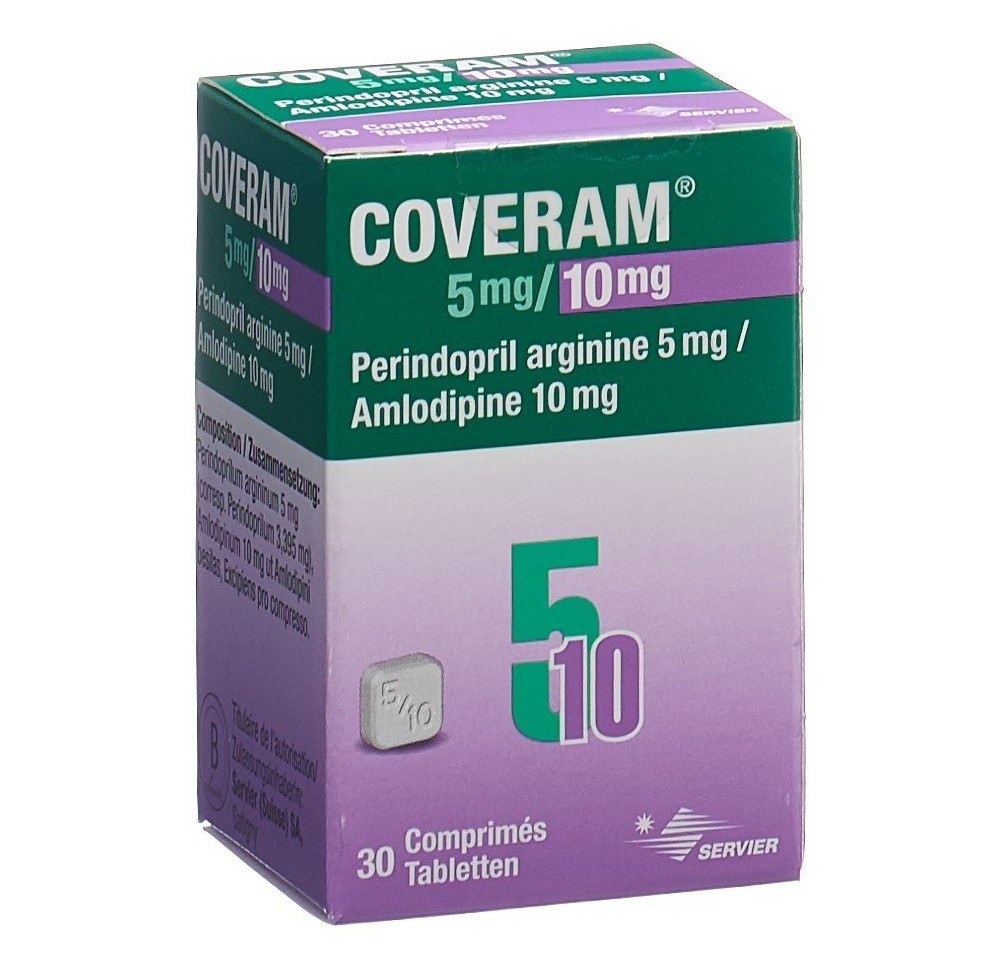 COVERAM cpr 5/10mg bte 30 pce