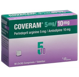 COVERAM cpr 5/10mg bte 90 pce