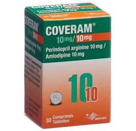 COVERAM cpr 10/10 mg bte 30 pce