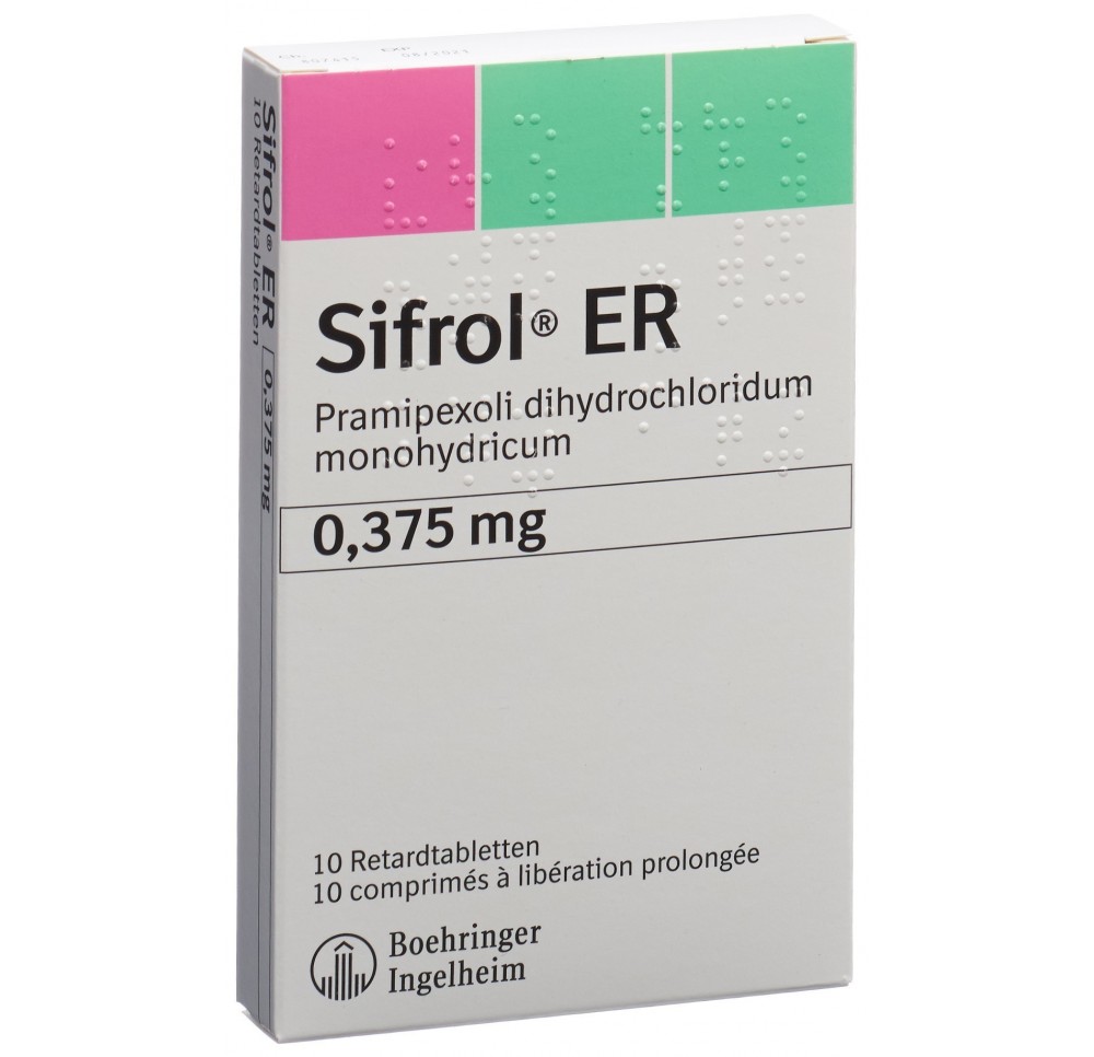 SIFROL ER cpr ret 0.375 mg 10 pce