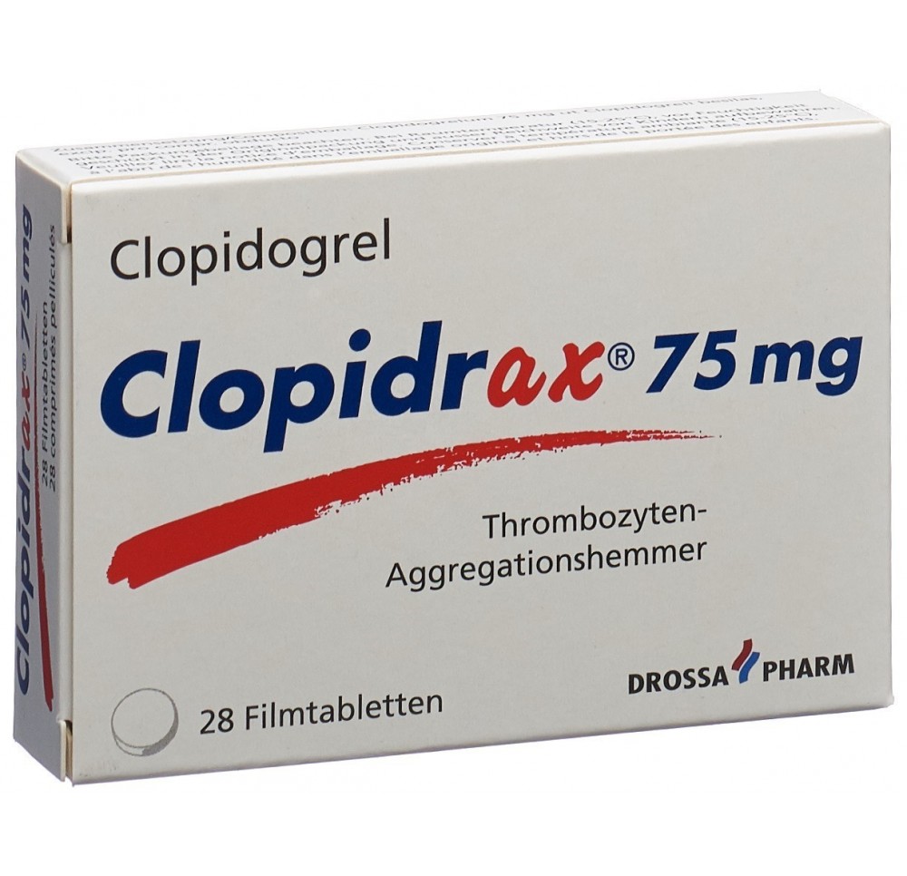 CLOPIDRAX cpr pell 75 mg 28 pce