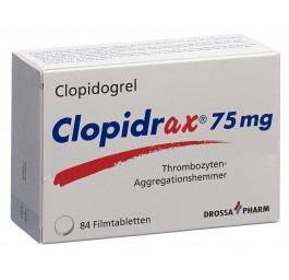 CLOPIDRAX cpr pell 75 mg 84 pce