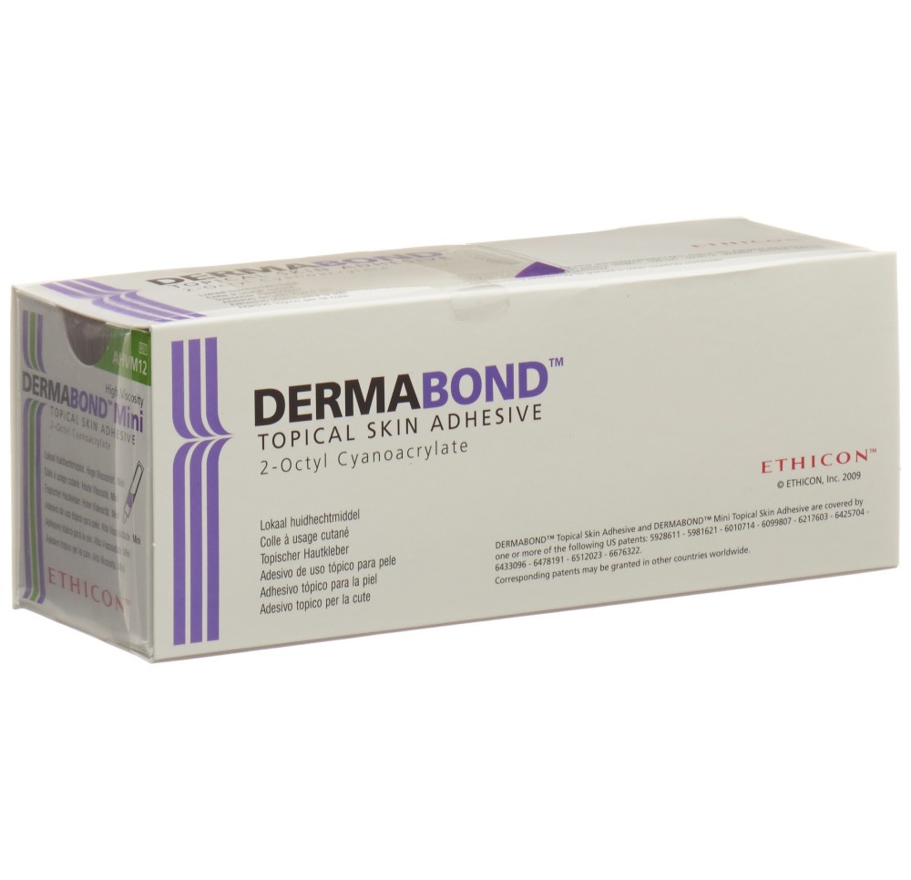 DERMABOND High Viscosi colle cut Mini 12 x 0.36 ml