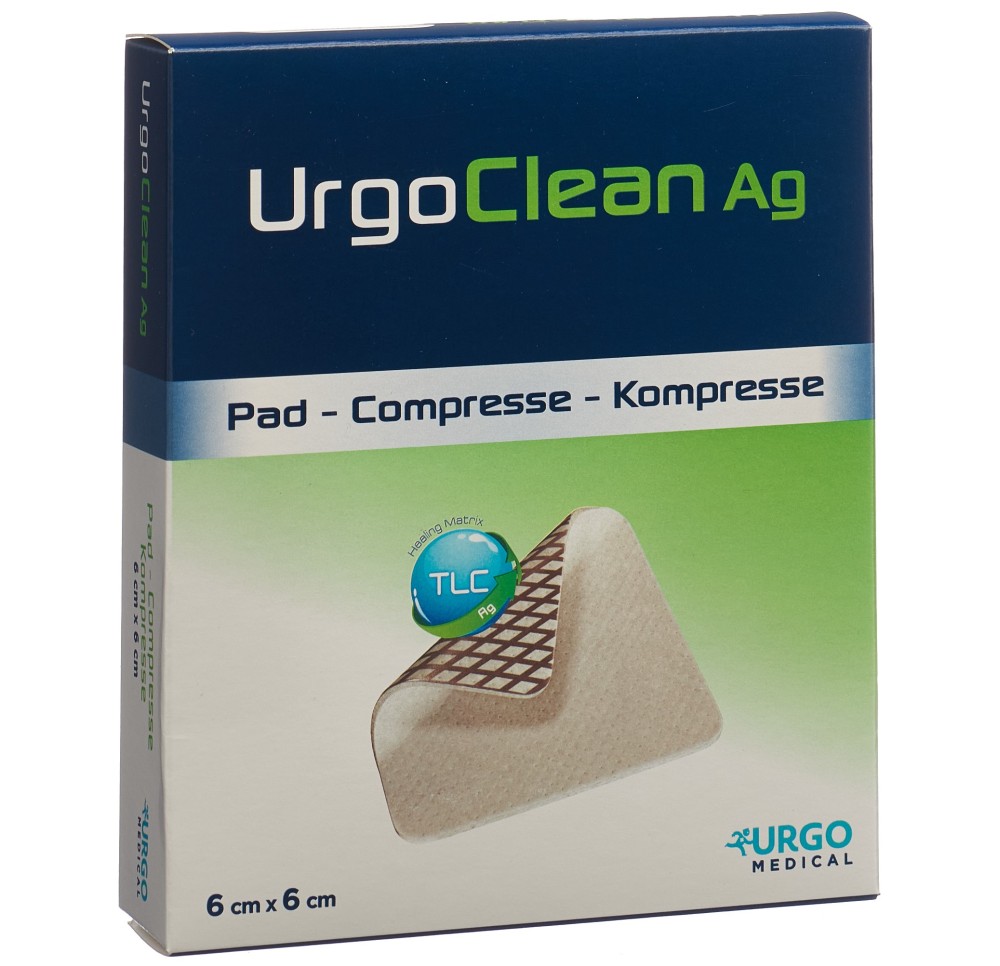 URGOCLEAN Ag nett pl Hydro Poly 6x6cm adh 10 pce